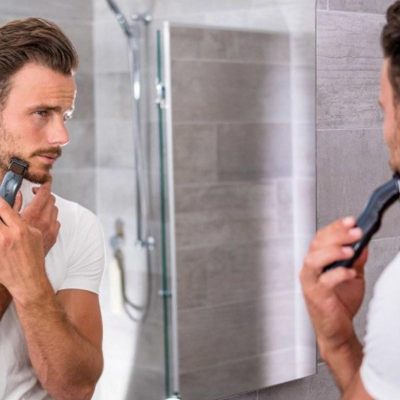 Arrangement de Rasoir Électrique Wahl Groomsman Rechargeable Cordless Noir/Gris