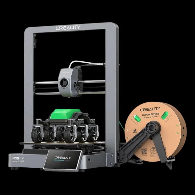 Creality Ender 3 V3 - Haute vitesse 600 mm/s, taille d'impression 220x220x250mm, refroidissement rapide noir - Imprimante 3D FDM