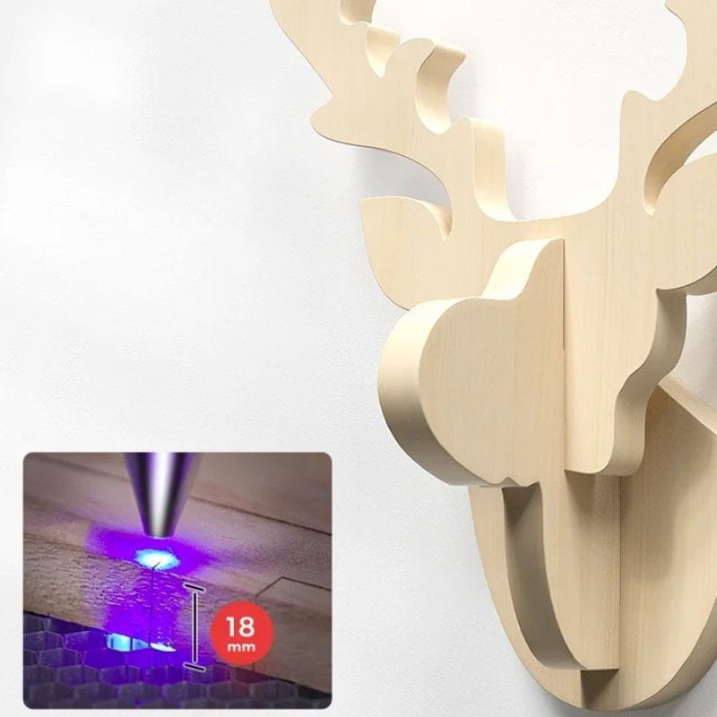 Gravador a laser Creality Falcon 10W que suporta durezas de 12 mm a 18 mm.