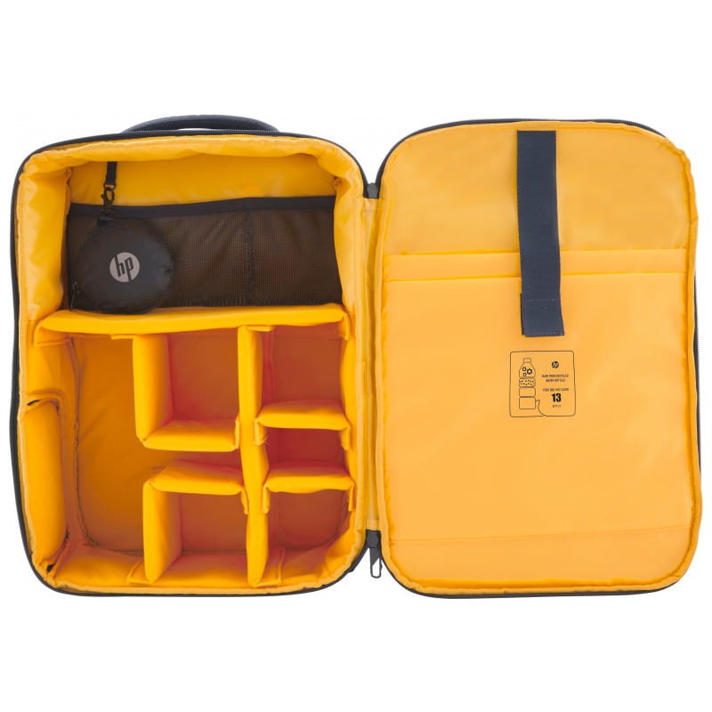 HP Creator (6M5S3AA) 16,1” RFID Impermeable Azul marino - Mochila para portátiles abierta