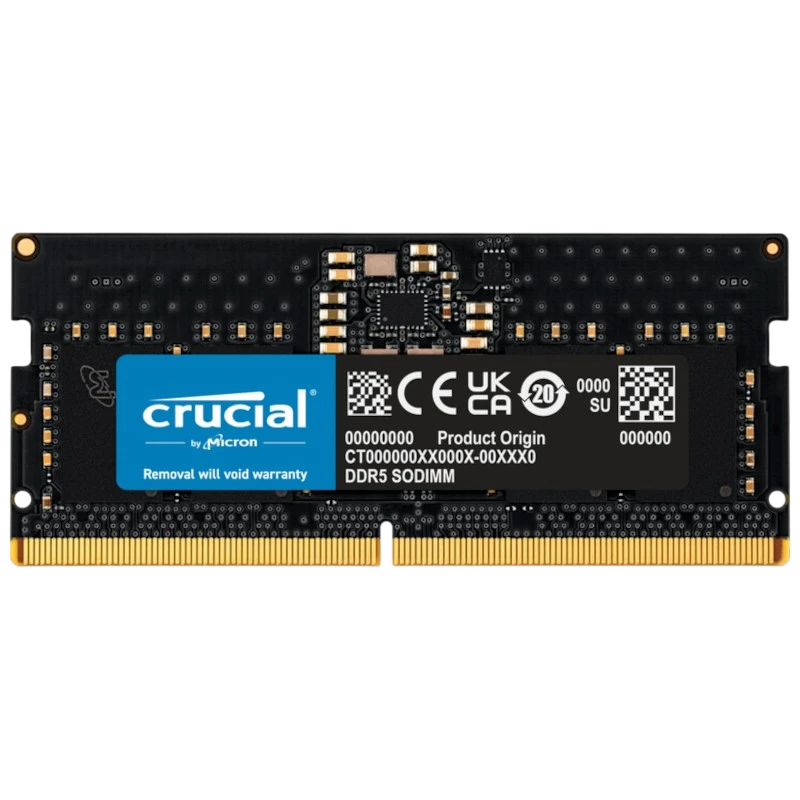 Crucial CT16G48C40S5 8GB DDR5 SODIMM 4800 MHz CL40