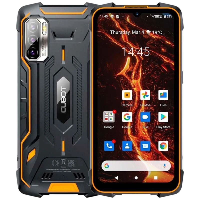 Cubot King Kong 5 Pro 4GB/64GB Preto/Laranja - Classe B Refurbished