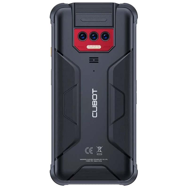 vista traseira esquerda do Telemóvel Cubot KingKong 8 6GB/256GB Vermelho