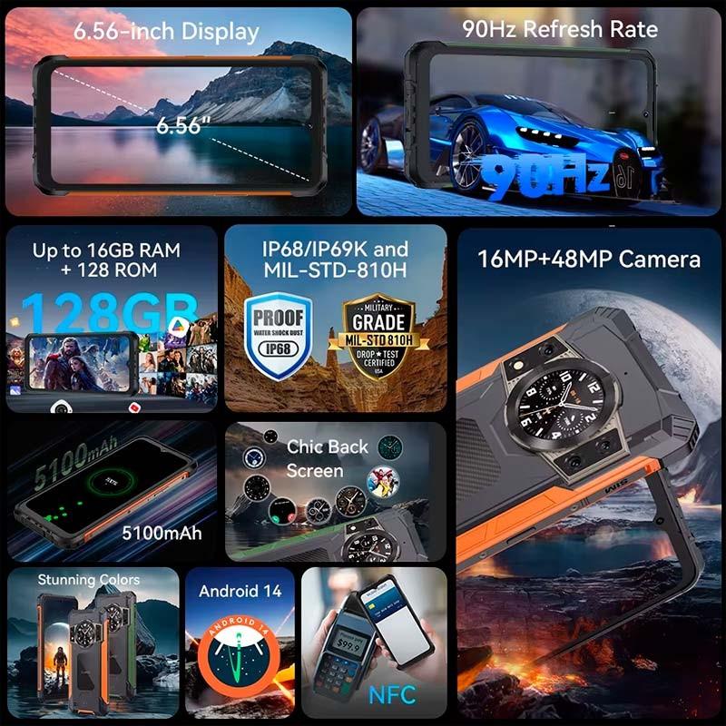 Cubot KingKong Ace 2 6GB/128GB Verde - características principais