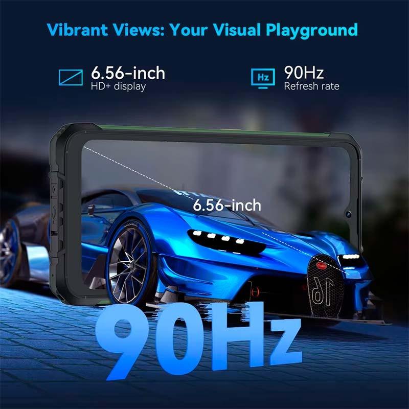 Cubot KingKong Ace 2 6GB/128GB Verde - ecrã de 90Hz