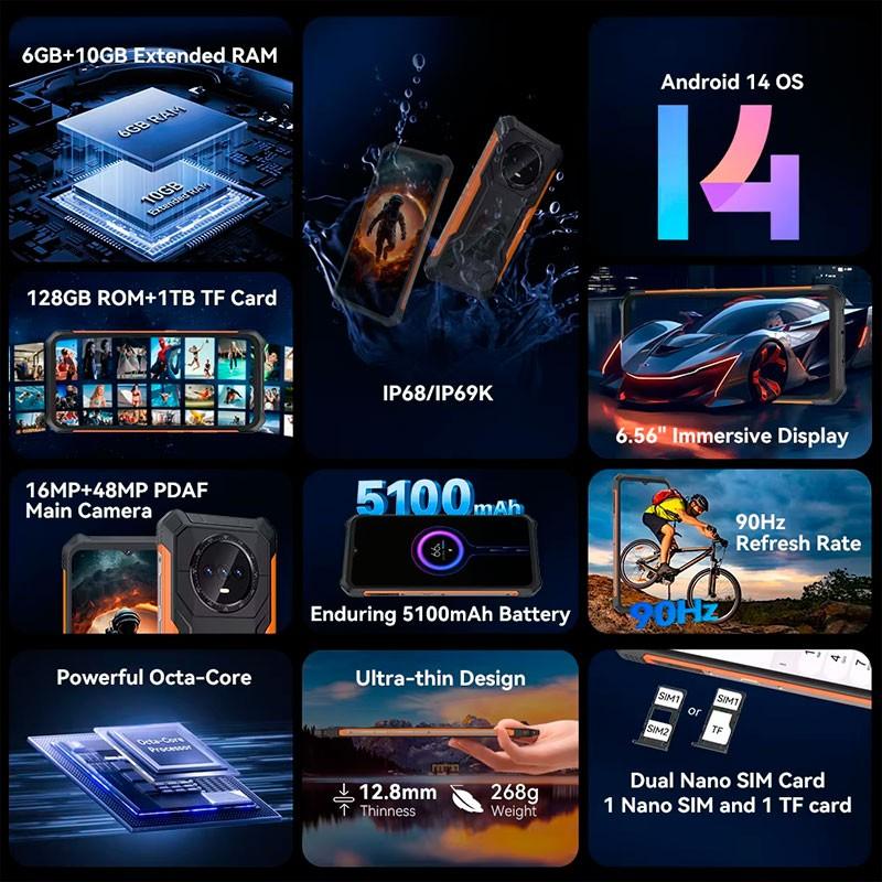 Cubot KingKong ES 6GB/128GB - características principais