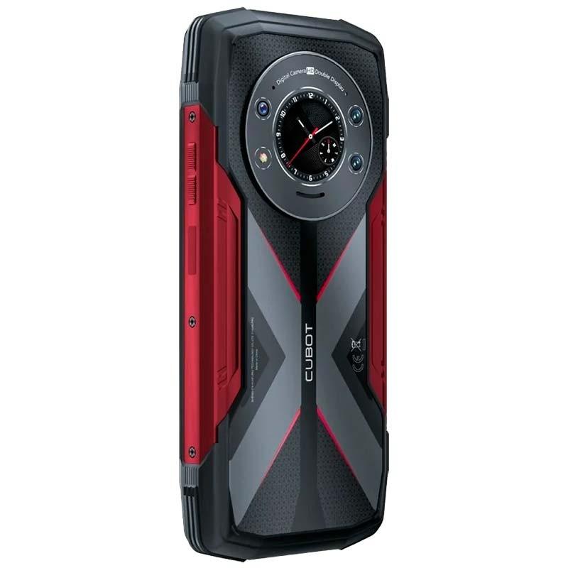 A vista traseira e lateral direita do Telemóvel Cubot KingKong Star 12GB/256GB Vermelho