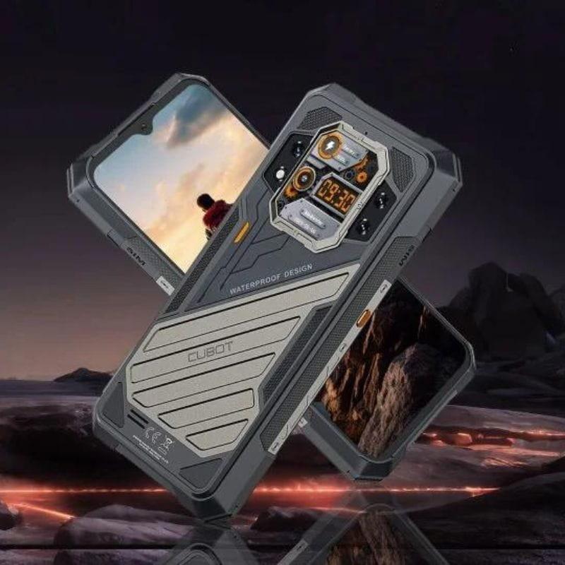 Cubot KingKong X 12GB/256GB Preto - Imagem da frente e de trás do telemóvel