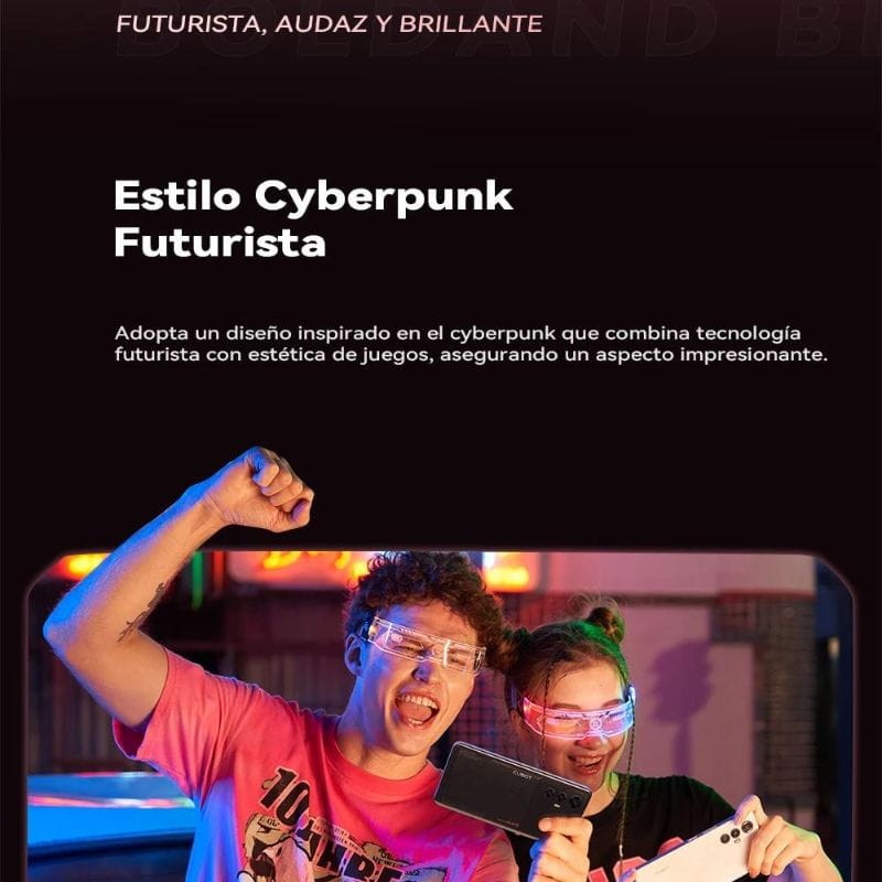 Cubot Max 5 5G 12GB/256GB Negro - Teléfono Móvil estilo cyberpunk