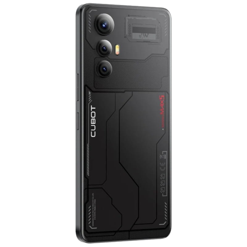 Cubot Max 5 5G 12GB/256GB Negro - Teléfono Móvil Vista trasera lado derecho