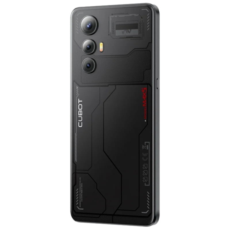Cubot Max 5 5G 12GB/256GB Negro - Teléfono Móvil Vista trasera lado izquierdo