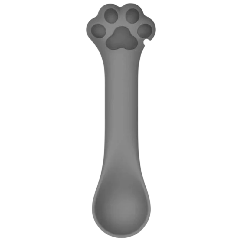 Cuchara abrelatas de silicona Lovely Paw Gris
