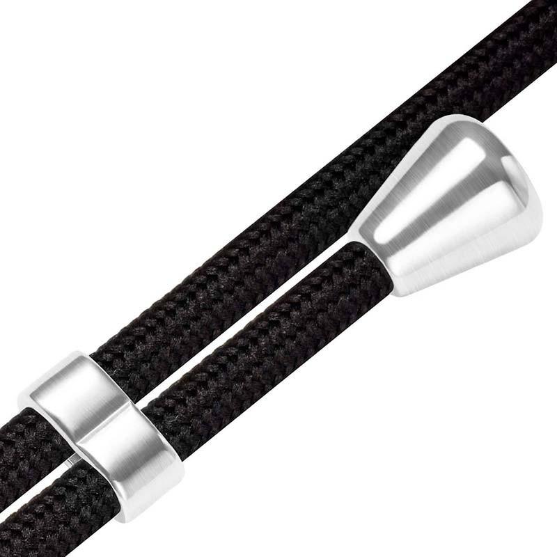 elementos de metal del Cordón negro para Funda Colgante