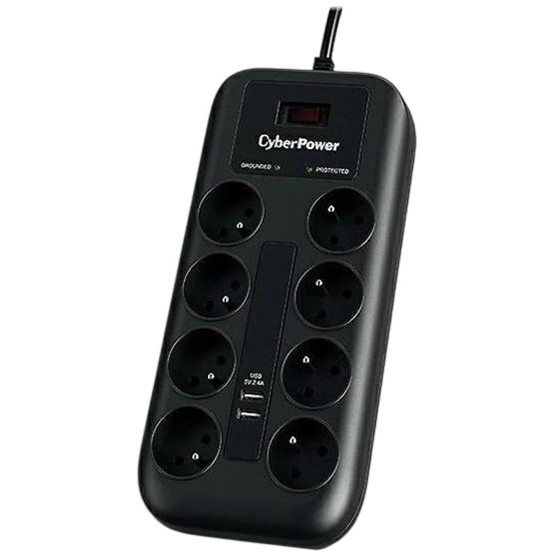 Bloc multiprise CyberPower P0820SUF0-DE avec protection