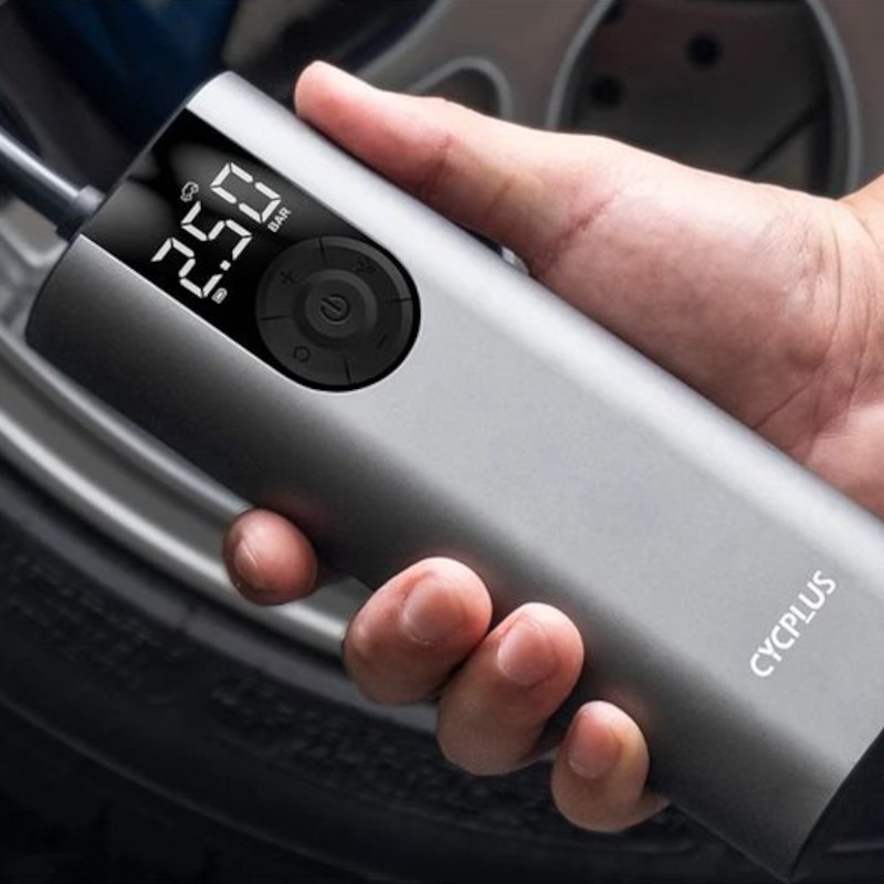 Adaptable Cycplus A8 Gris - Inflador eléctrico