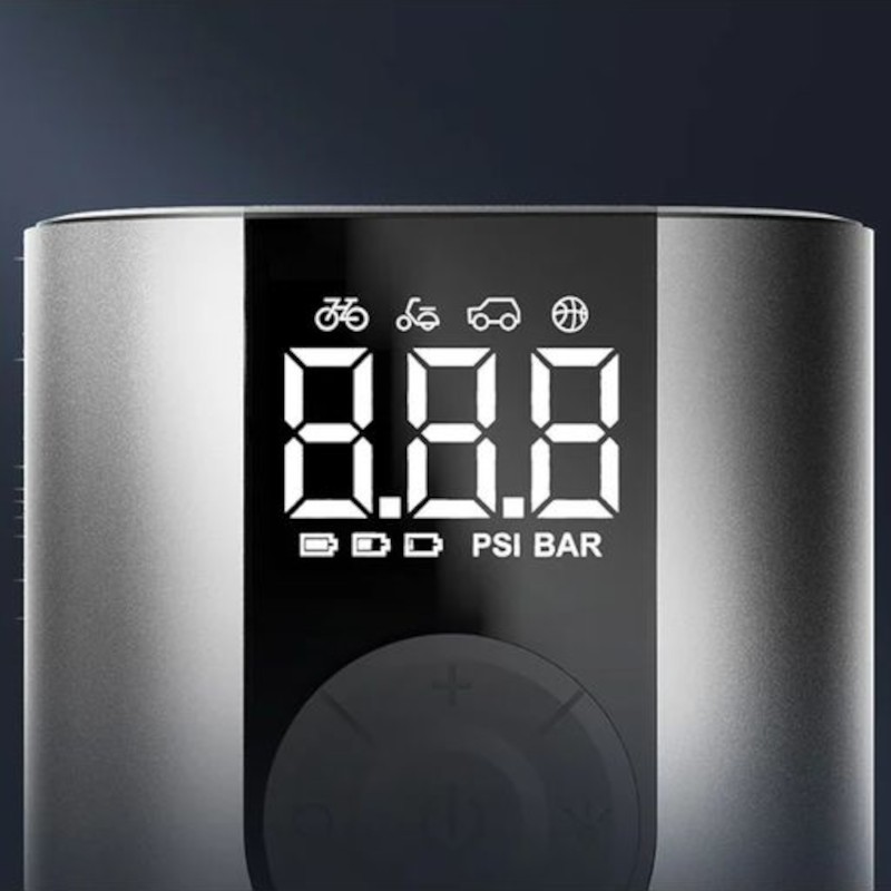 Pantalla de Cycplus A8 Gris - Inflador eléctrico