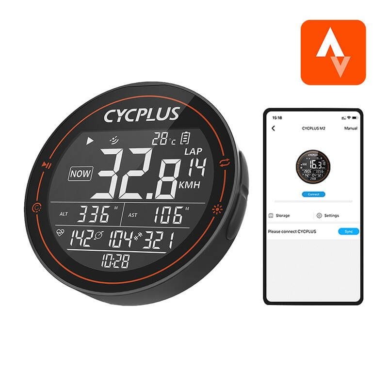 APP de Cycplus M2 BLE/ANT+ Preto - Ciclocomputador