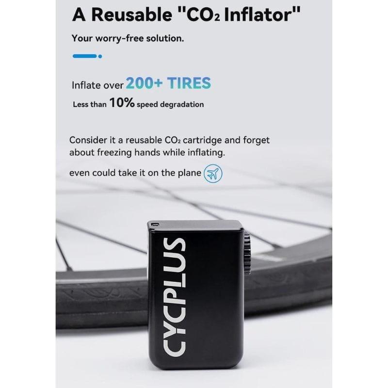 Cycplus AS2 Negro - Inflador eléctrico mini de CO2