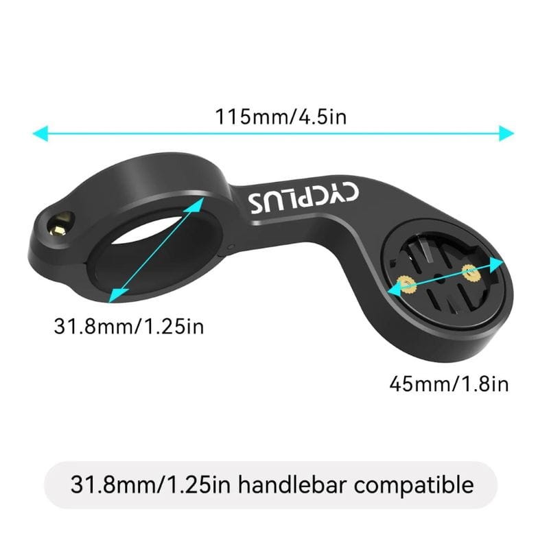 Cycplus Z1 Black - Support pour ordinateur de vélo mesures