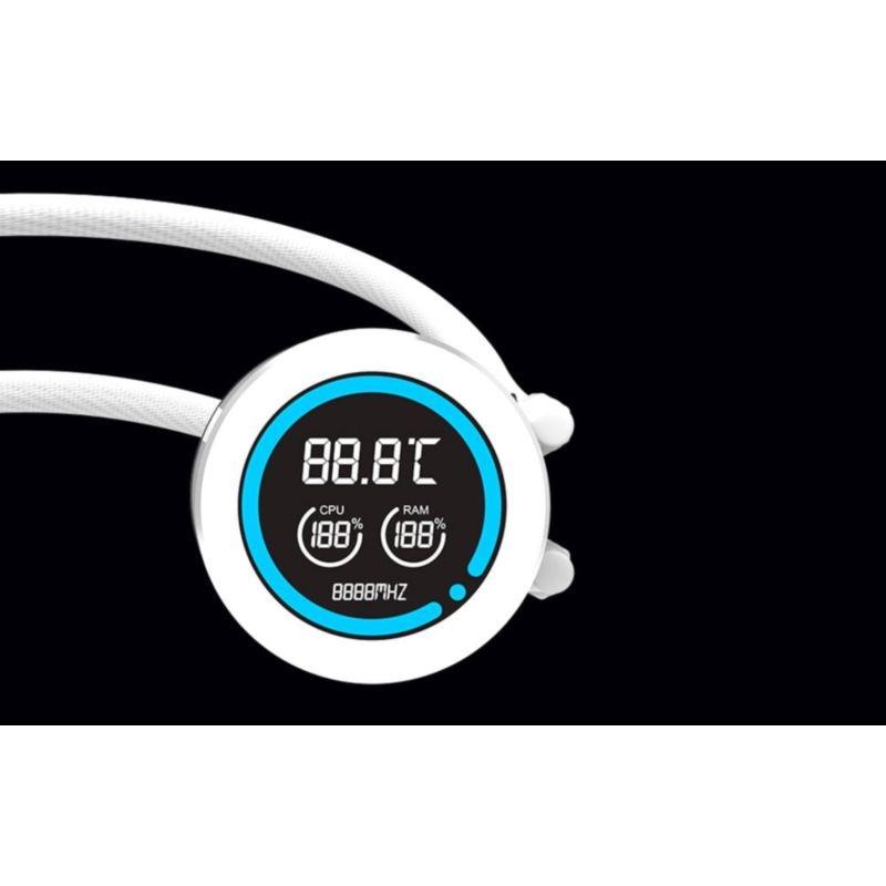 Système de refroidissement liquide Darkflash DN-D360 Blanc avec ventilateurs ARGB PWM