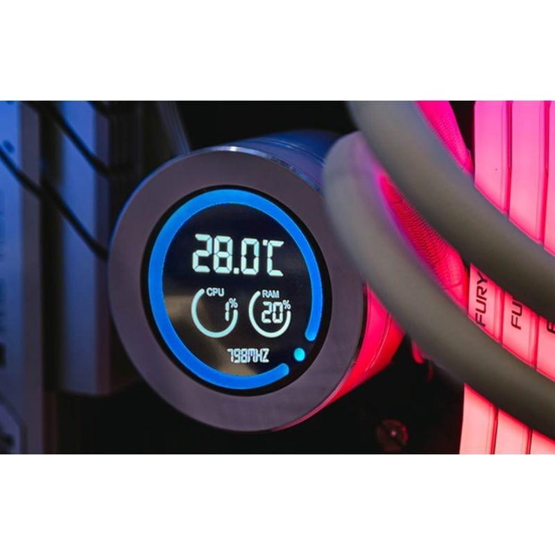 Système de refroidissement liquide Darkflash DN-D360 Blanc avec radiateur en aluminium