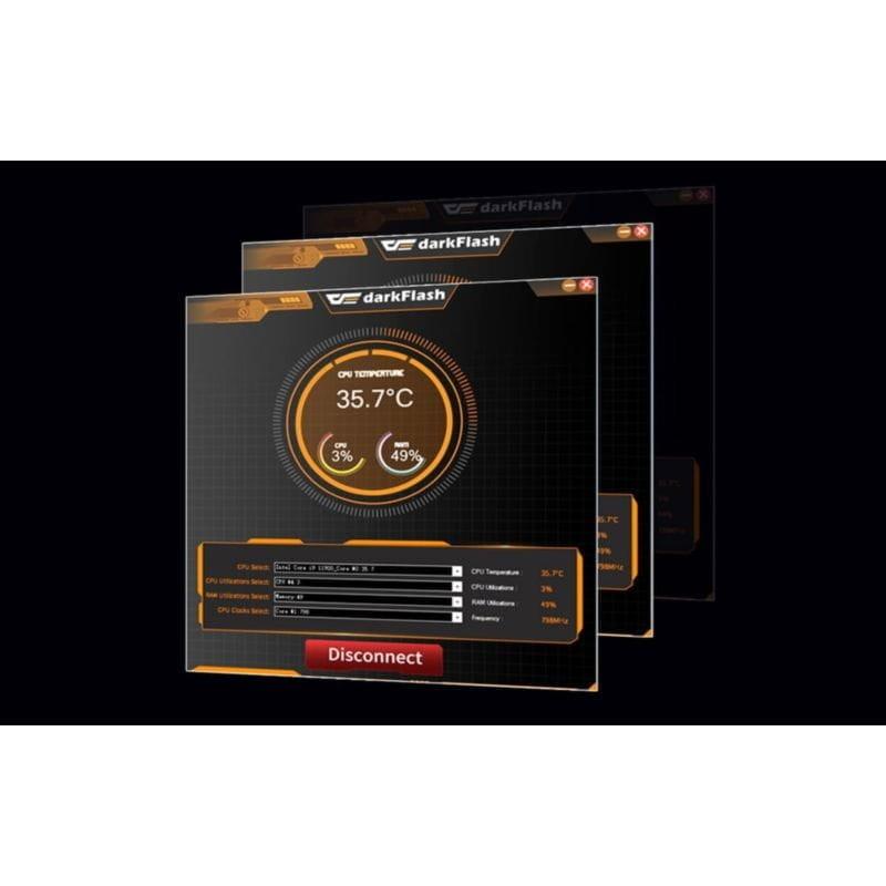 Système de refroidissement liquide Darkflash DN-D360 Blanc de 360 mm