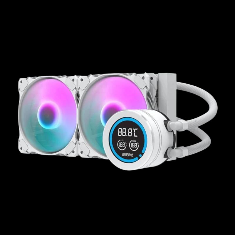 Darkflash DN 240 Blanco - Sistema de refrigeración líquida