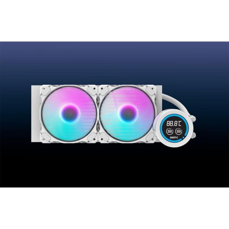 Refrigeración líquida Darkflash DN 240 Blanco con Iluminación ARGB