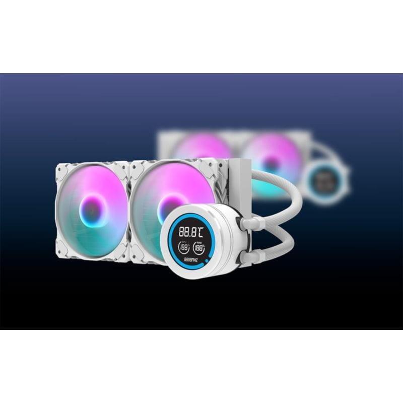 Refrigeración líquida Darkflash DN 240 Blanco con base de cobre