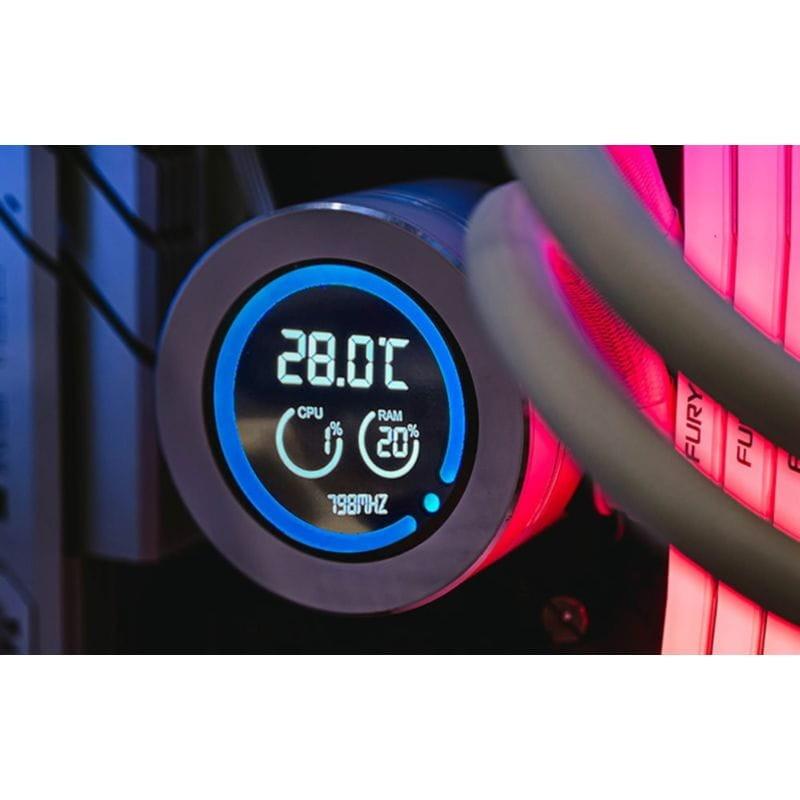 Refrigeración líquida Darkflash DN 240 Blanco con 2400 RPM