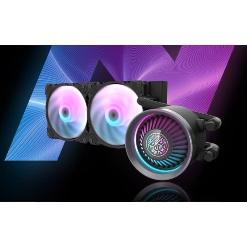 Refrigeración líquida Darkflash DN 240 Negro con 2 ventiladores de 120 mm 