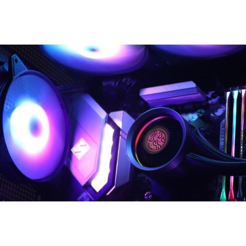 Refrigeración líquida Darkflash DN 240 Negro con Iluminación ARGB