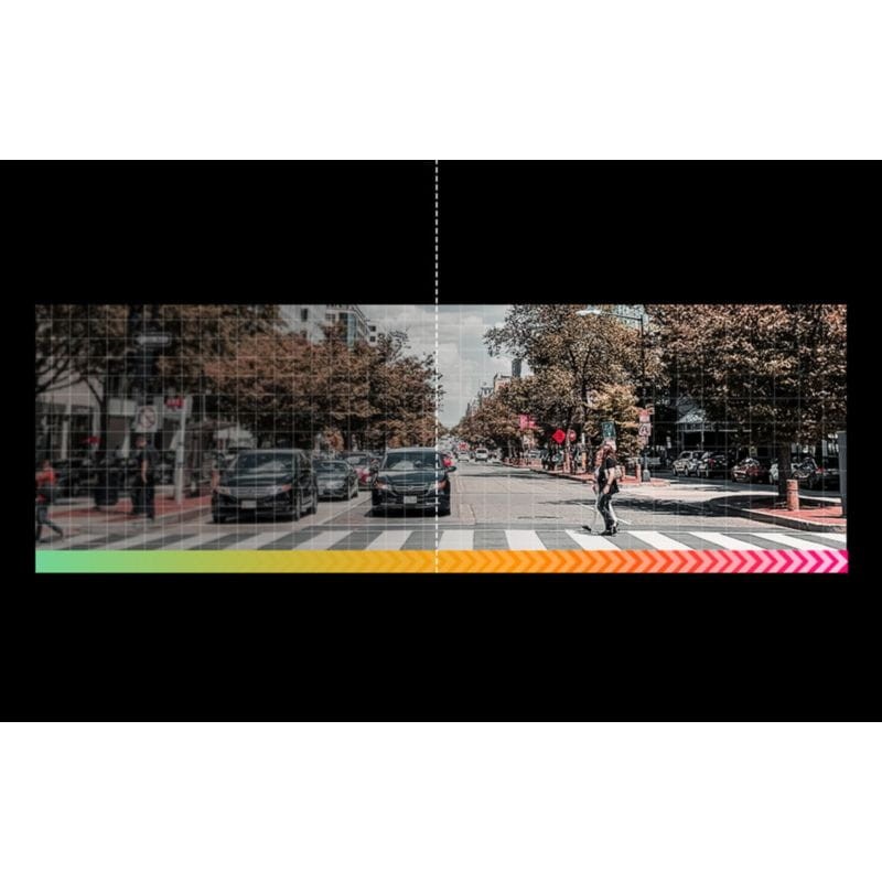 Ángulo de visión con la Cámara de coche DDPAI N1 Dual