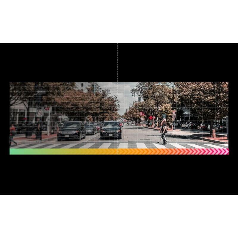 Ángulo de visión con la Cámara de coche DDPAI N1 Dual