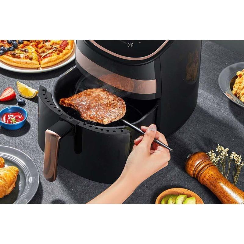 Deerma KZ100 1000W - Friteuse d'air image réelle cuisson de la viande