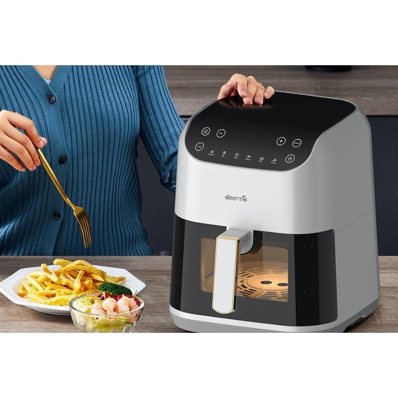 Deerma DEM-KZ130W - Fritadeira de ar com imagem real cozinhar
