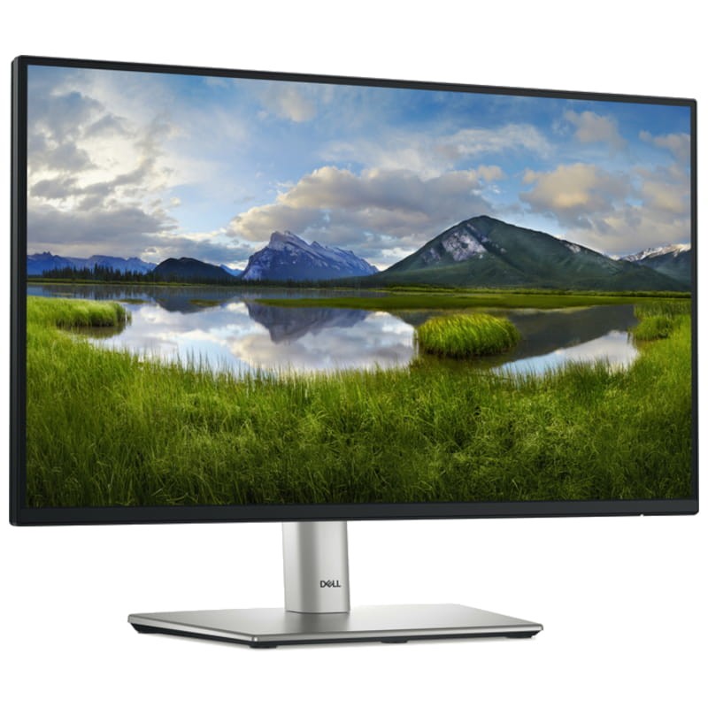 DELL Série P P2225H 21,5 Full HD LCD ComfortView Plus Noir, Argent - Moniteur PC Vue avant côté droit
