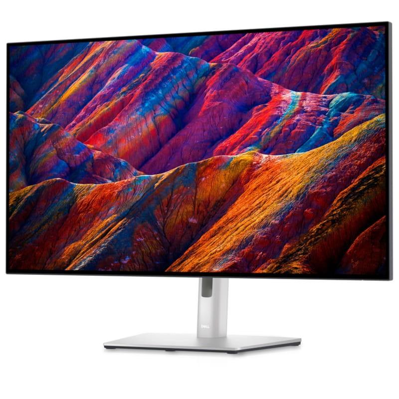 DELL UltraSharp 31.5 4K LCD IPS Argent - Moniteur PC Vue avant côté gauche