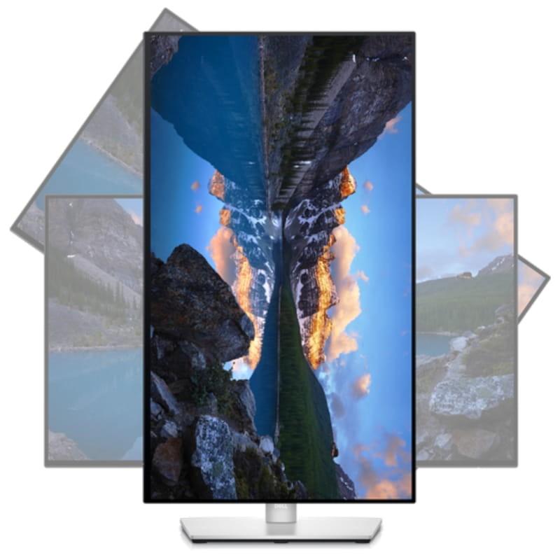 Dell UltraSharp U2422H 24 Full HD LCD IPS Argent – ​​Moniteur PC Vue avant Écran vertical