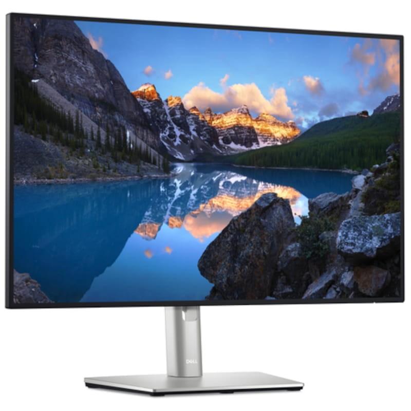 Dell UltraSharp U2421E LED 24.1 WUXGA LCD IPS Plata - Monitor PC vista frontal derecha