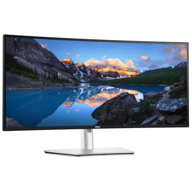 DELL UltraSharp U3425WE 34.1 WQHD LCD Negro, Plata - Monitor PC Vista frontal lado derecho