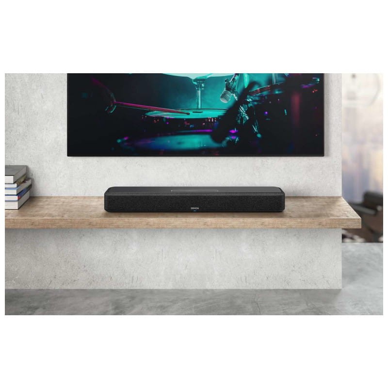 Denon Home 550 Smart Dolby Atmos 3D DTS:X HEOS eARC HDMI Negro - Barra de sonido imagen con el televisor