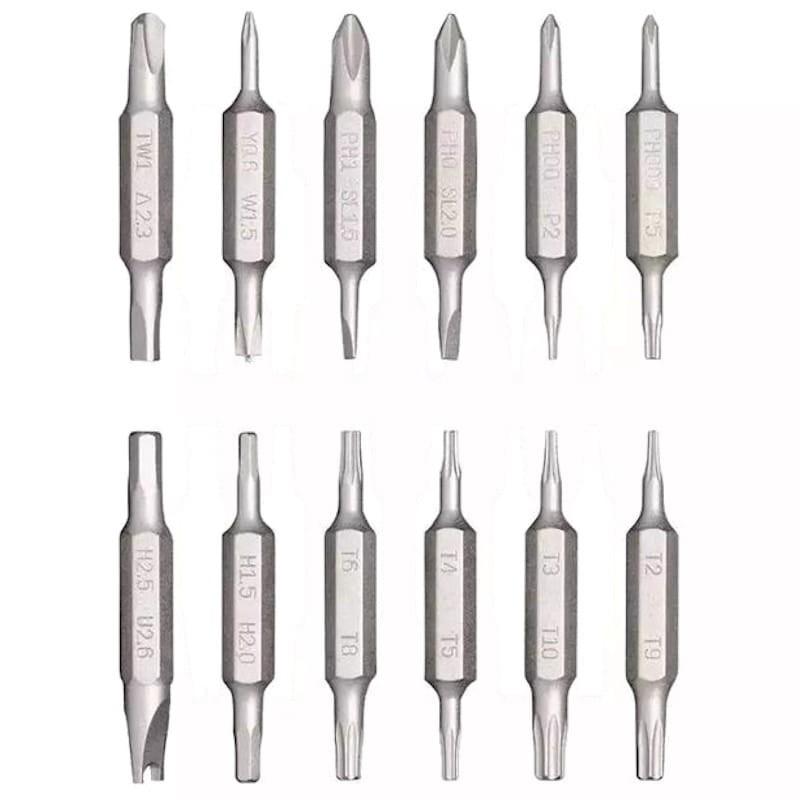 Destornillador  Hoto Kit 24 en 1 Gris - Puntas