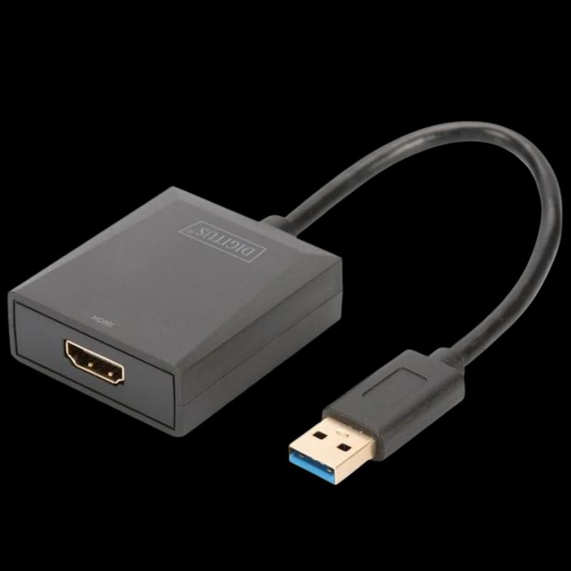 Digitus Adaptateur USB 3.0 para HDMI Preto