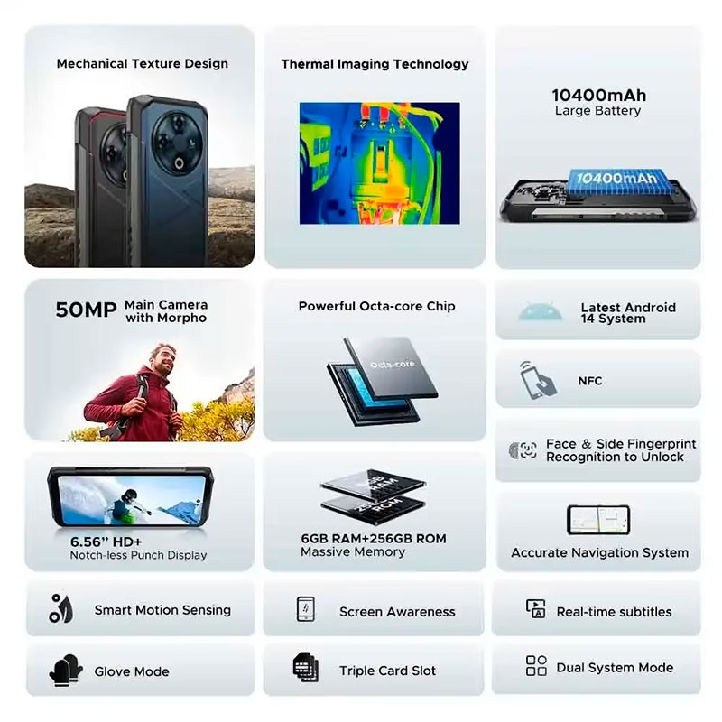 Doogee Fire 6 6GB/256GB Negro - características principales