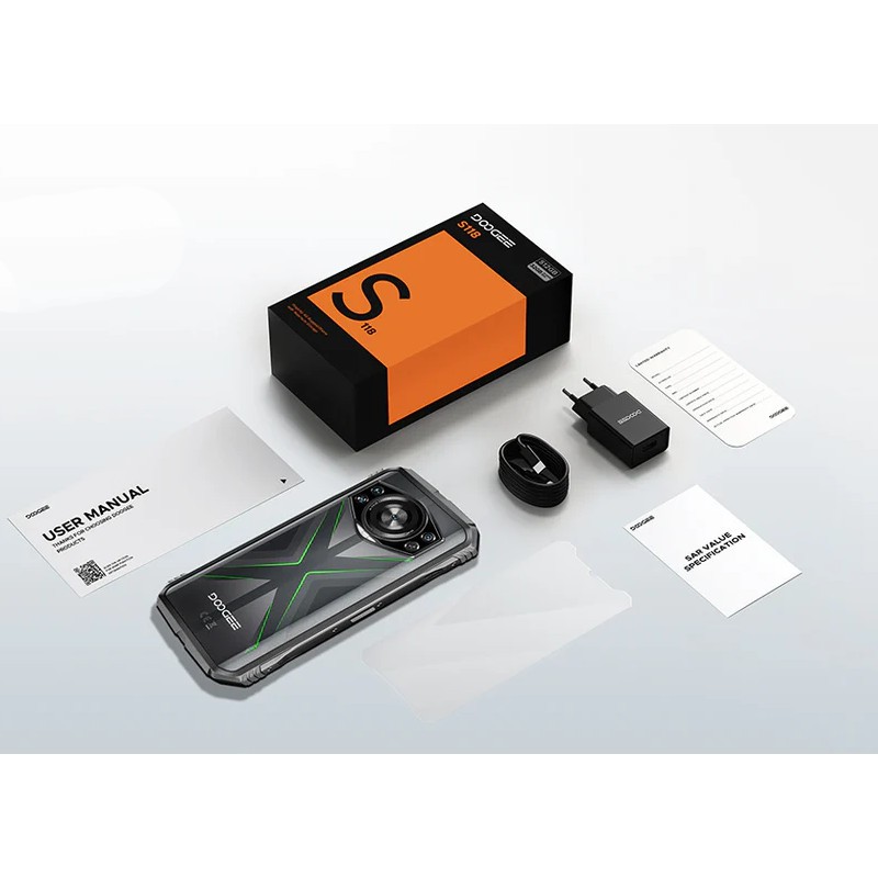 Contenido de Doogee S118 12GB/512GB Verde - Teléfono Móvil Rugged