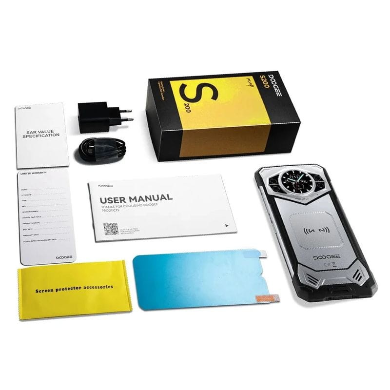 Contenido de Doogee S200 5G 12GB/256GB Plata - Teléfono Móvil Rugged