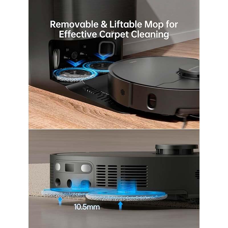 limpeza de carpetes do Aspirador Dreame X40 Ultra Preto