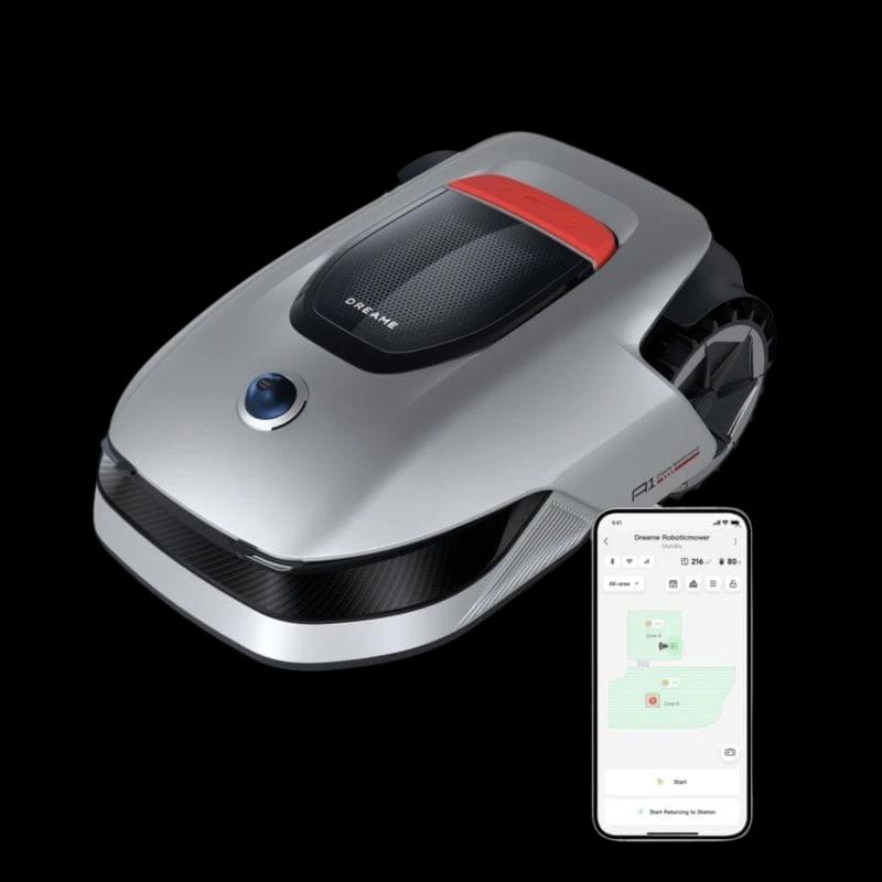 Dreame A1 Noir, Rouge, Argent - Tondeuse à gazon robotisée