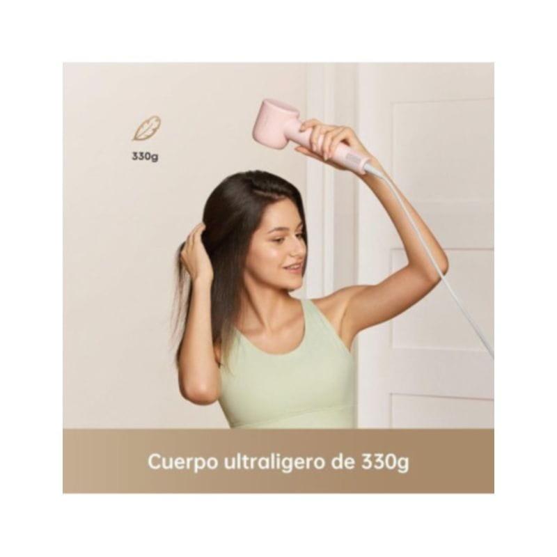 Sèche-cheveux Dreame Hair Gleam Rose au design léger